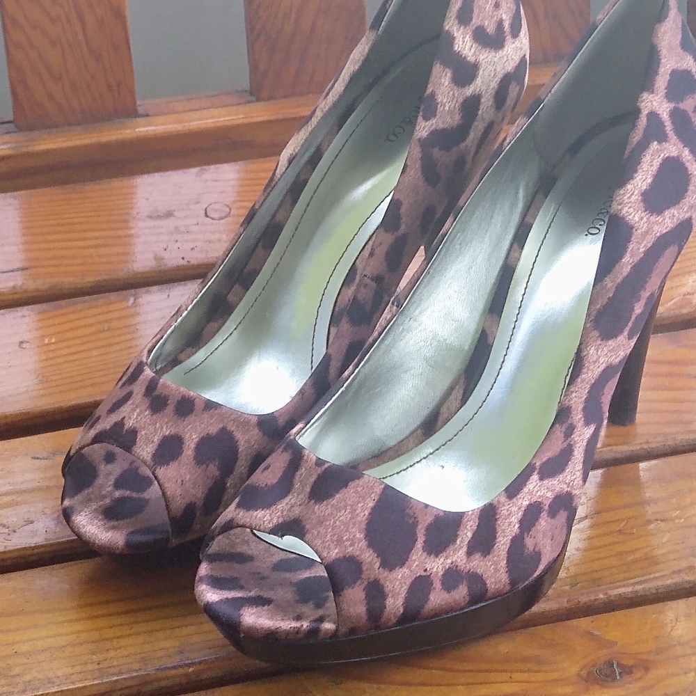Leopard print heels